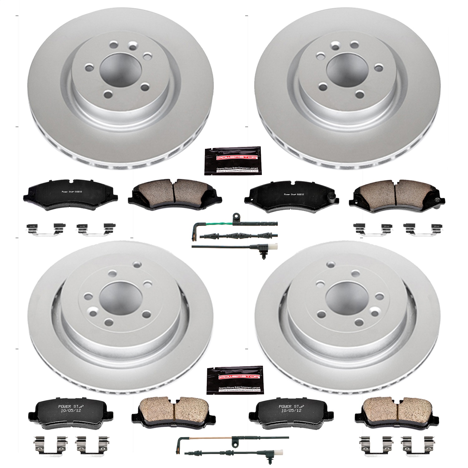 Power Stop - CRK7599 - Front and Rear - Disc Brake Pad and Rotor Kit