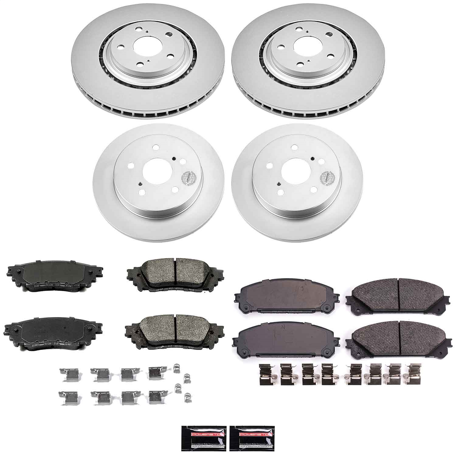 Power Stop - CRK7605 - Front and Rear - Disc Brake Pad and Rotor Kit