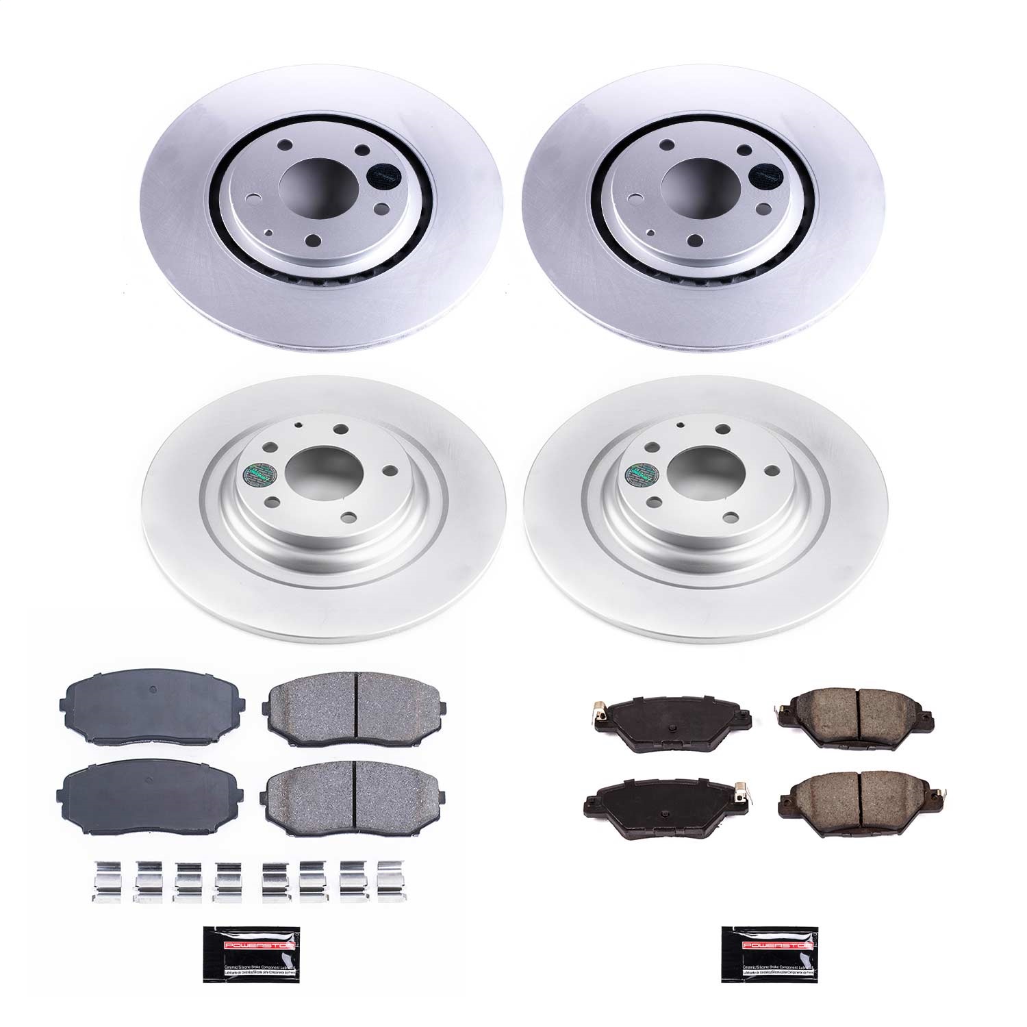 Power Stop - CRK7610 - Front and Rear - Disc Brake Pad and Rotor Kit