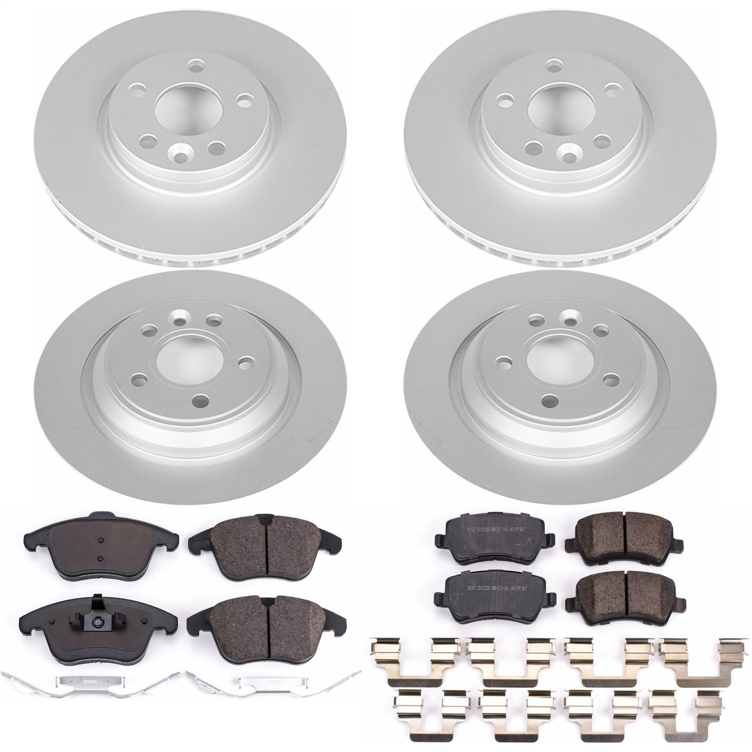 Power Stop - CRK7636 - Front and Rear - Disc Brake Pad and Rotor Kit