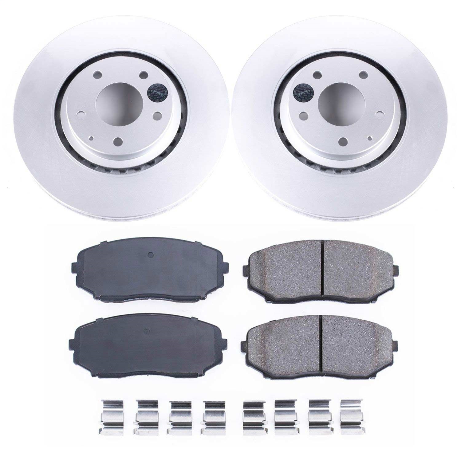 Power Stop - CRK7690 - Front - Disc Brake Pad and Rotor Kit