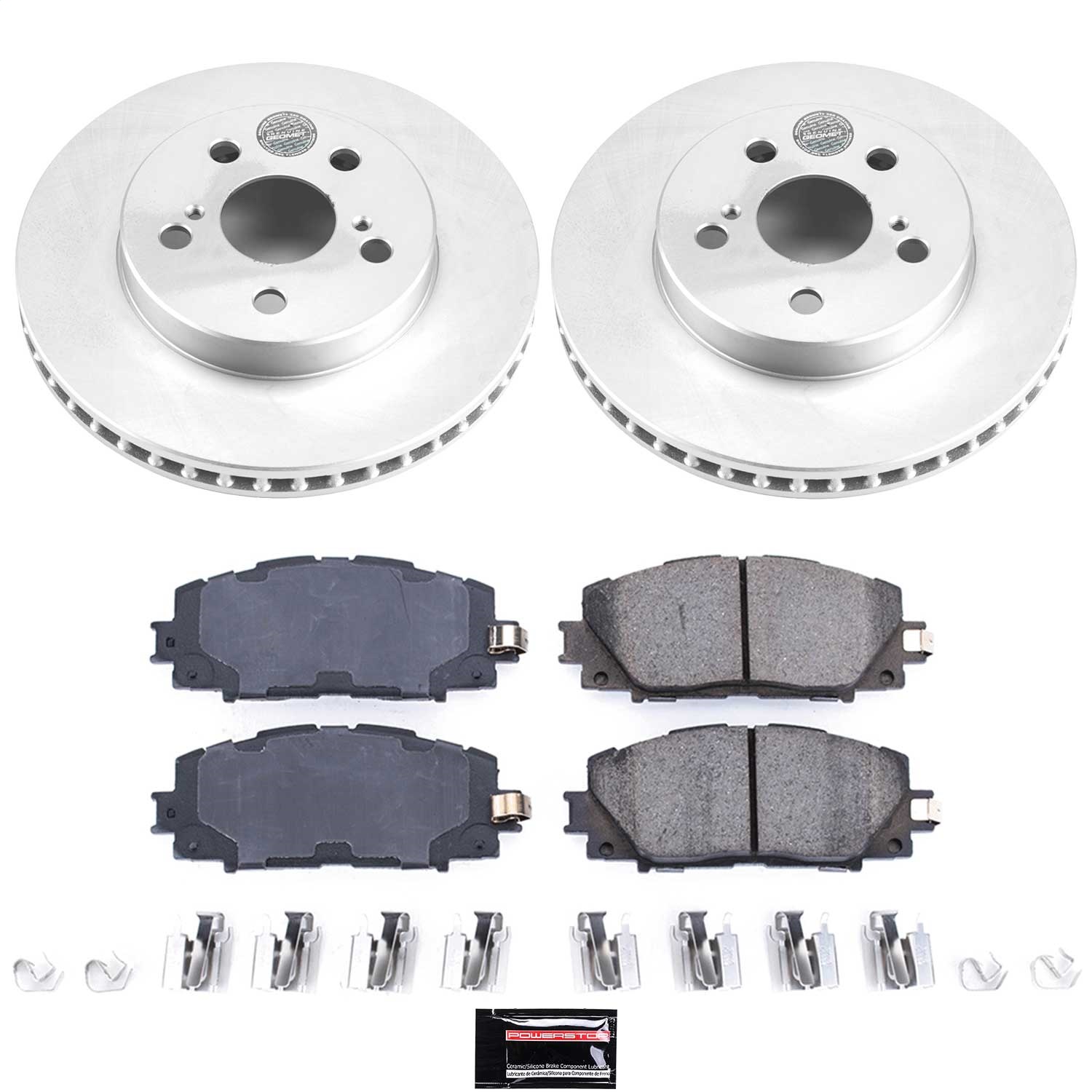 Power Stop - CRK7701 - Front - Disc Brake Pad and Rotor Kit