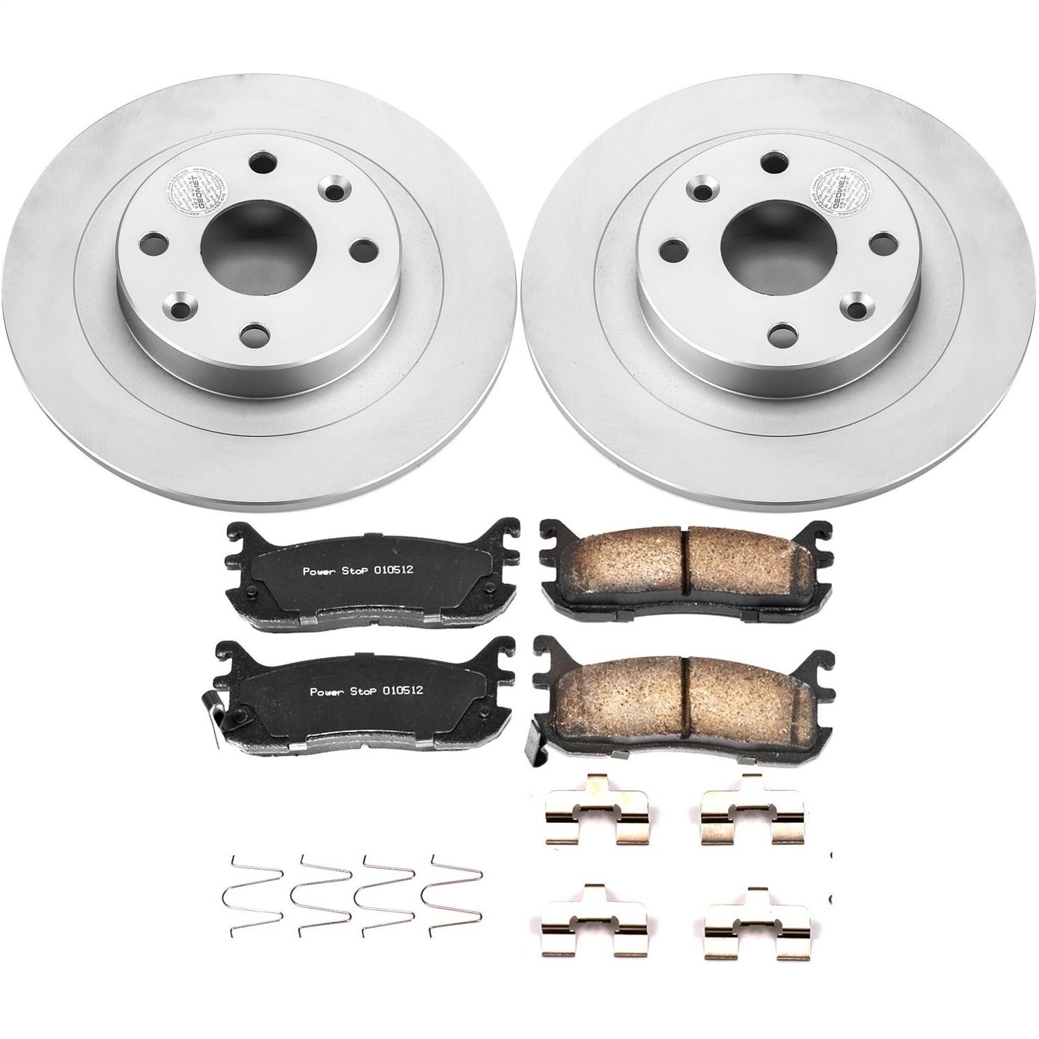 Power Stop - CRK772 - Rear - Disc Brake Pad and Rotor Kit