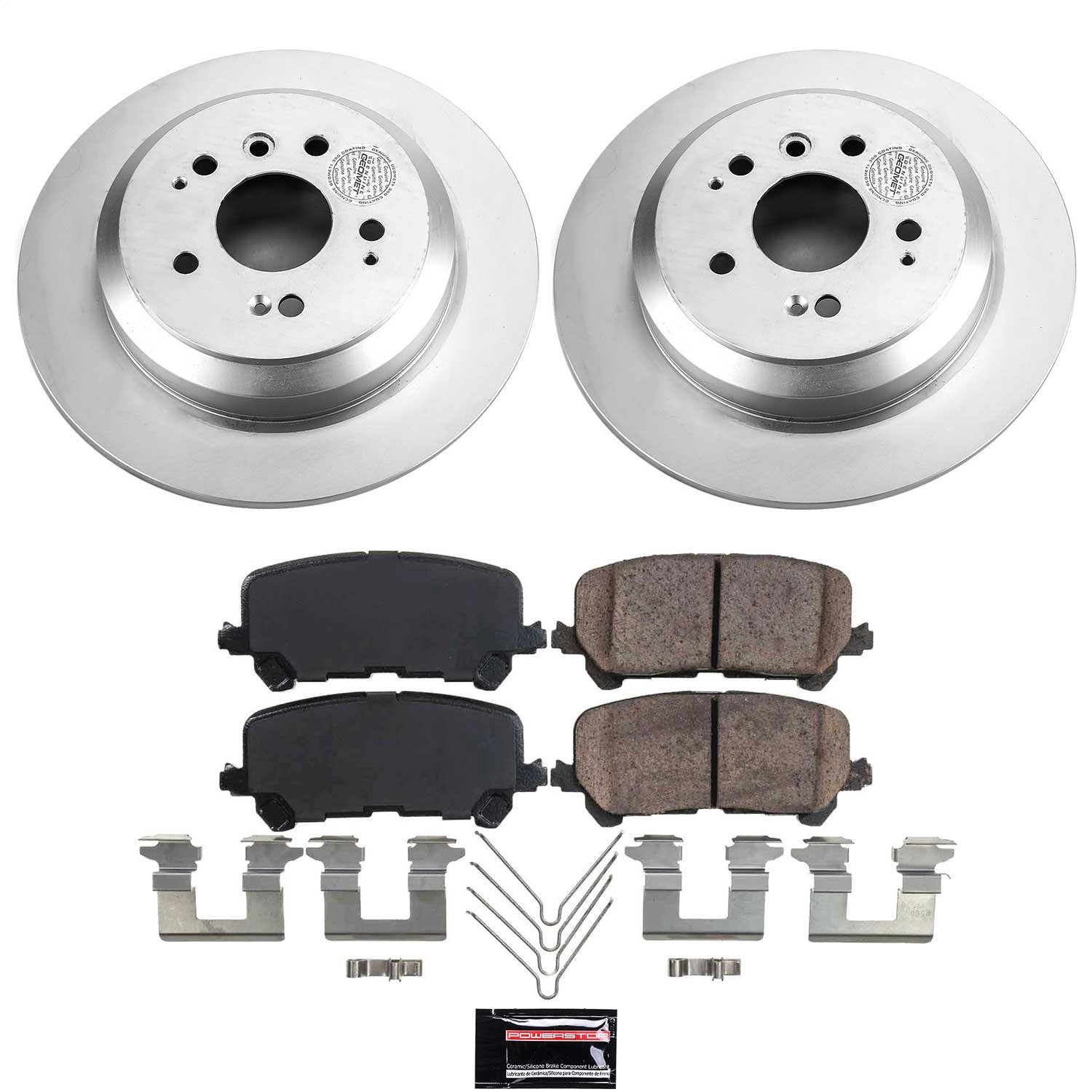 Power Stop - CRK7727 - Rear - Disc Brake Pad and Rotor Kit