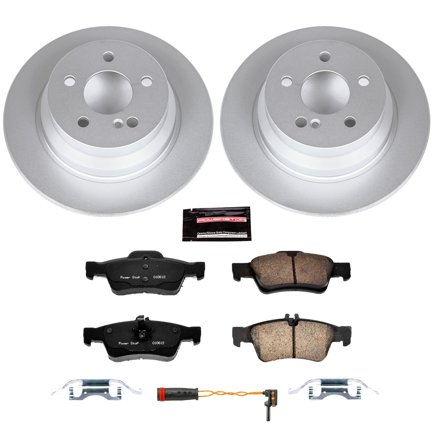 Power Stop - CRK7745 - Rear - Disc Brake Pad and Rotor Kit
