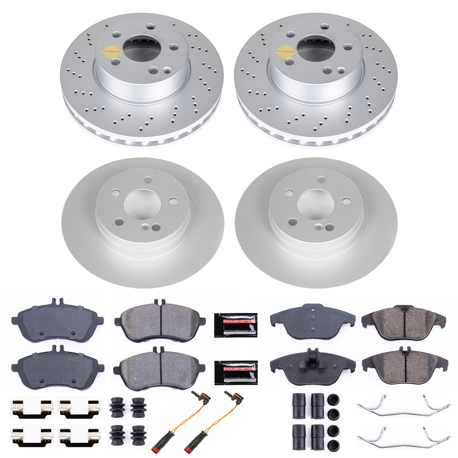 Power Stop - CRK7759 - Front and Rear - Disc Brake Pad and Rotor Kit