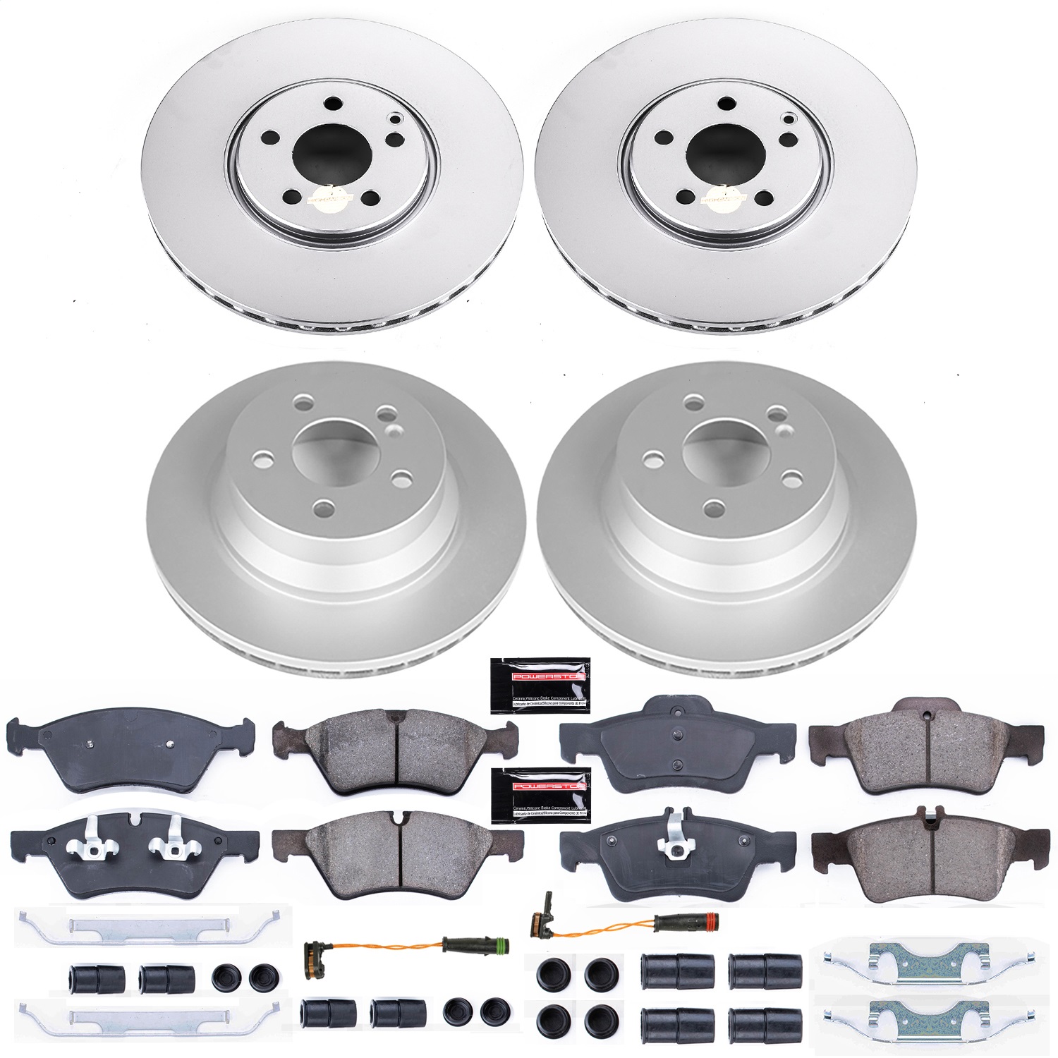 Power Stop - CRK7761 - Front and Rear - Disc Brake Pad and Rotor Kit