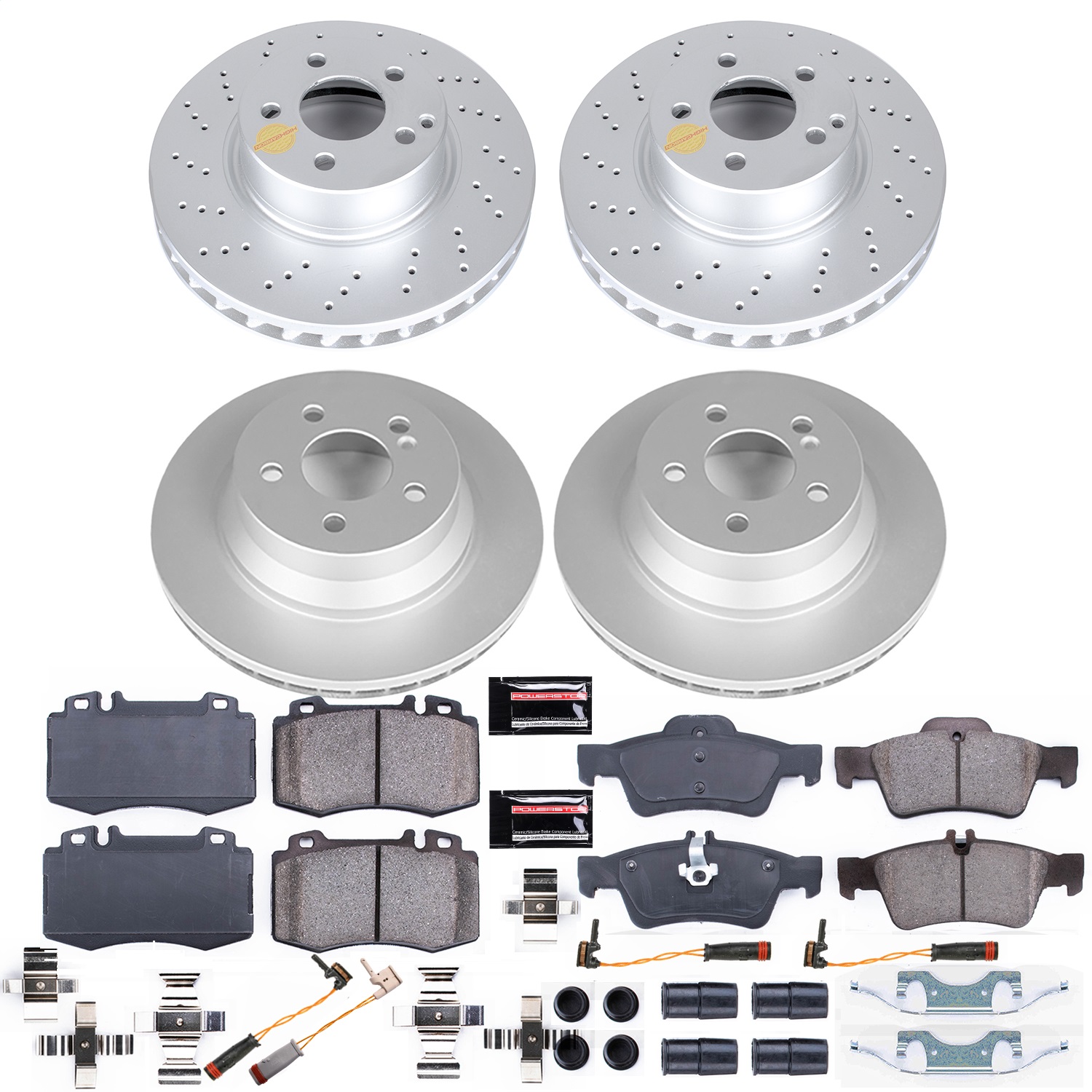 Power Stop - CRK7764 - Front and Rear - Disc Brake Pad and Rotor Kit