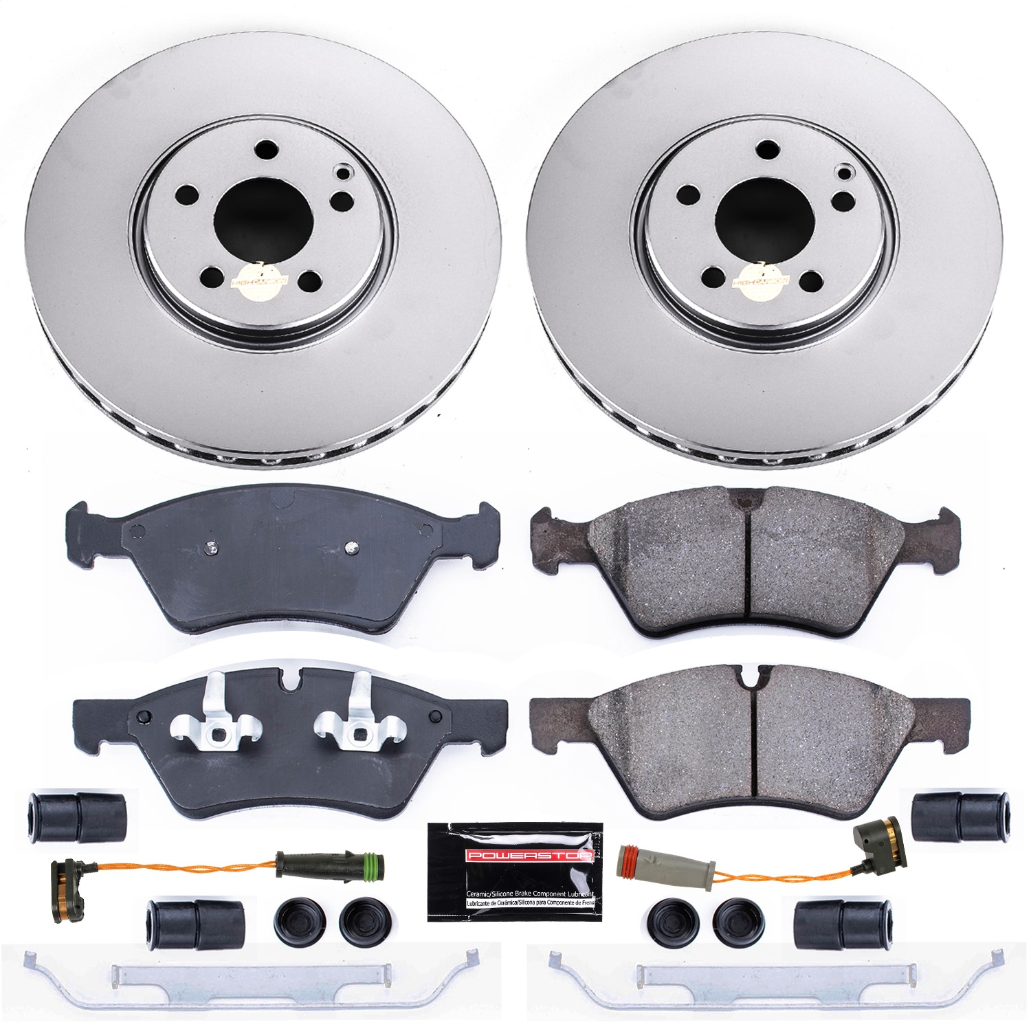 Power Stop - CRK7768 - Front - Disc Brake Pad and Rotor Kit