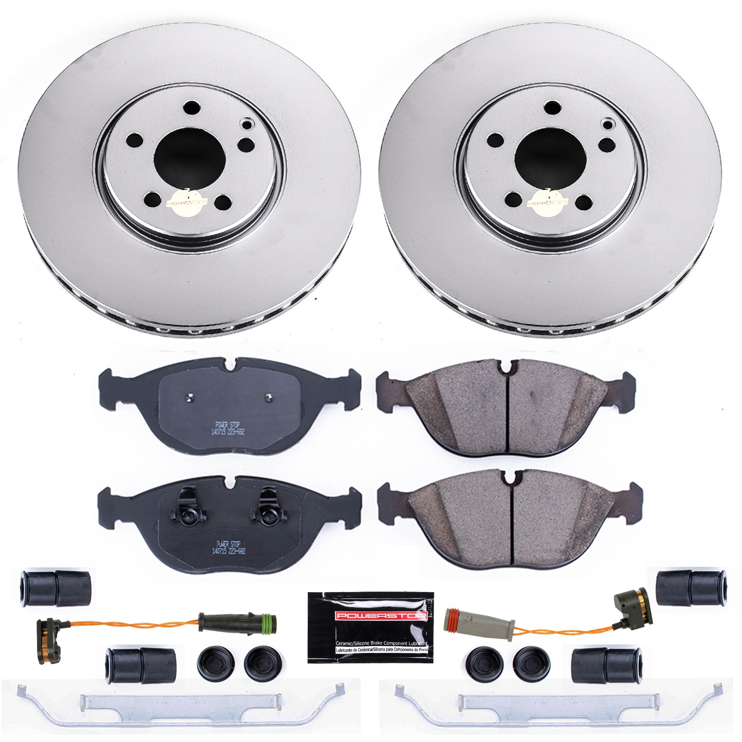 Power Stop - CRK7769 - Front - Disc Brake Pad and Rotor Kit
