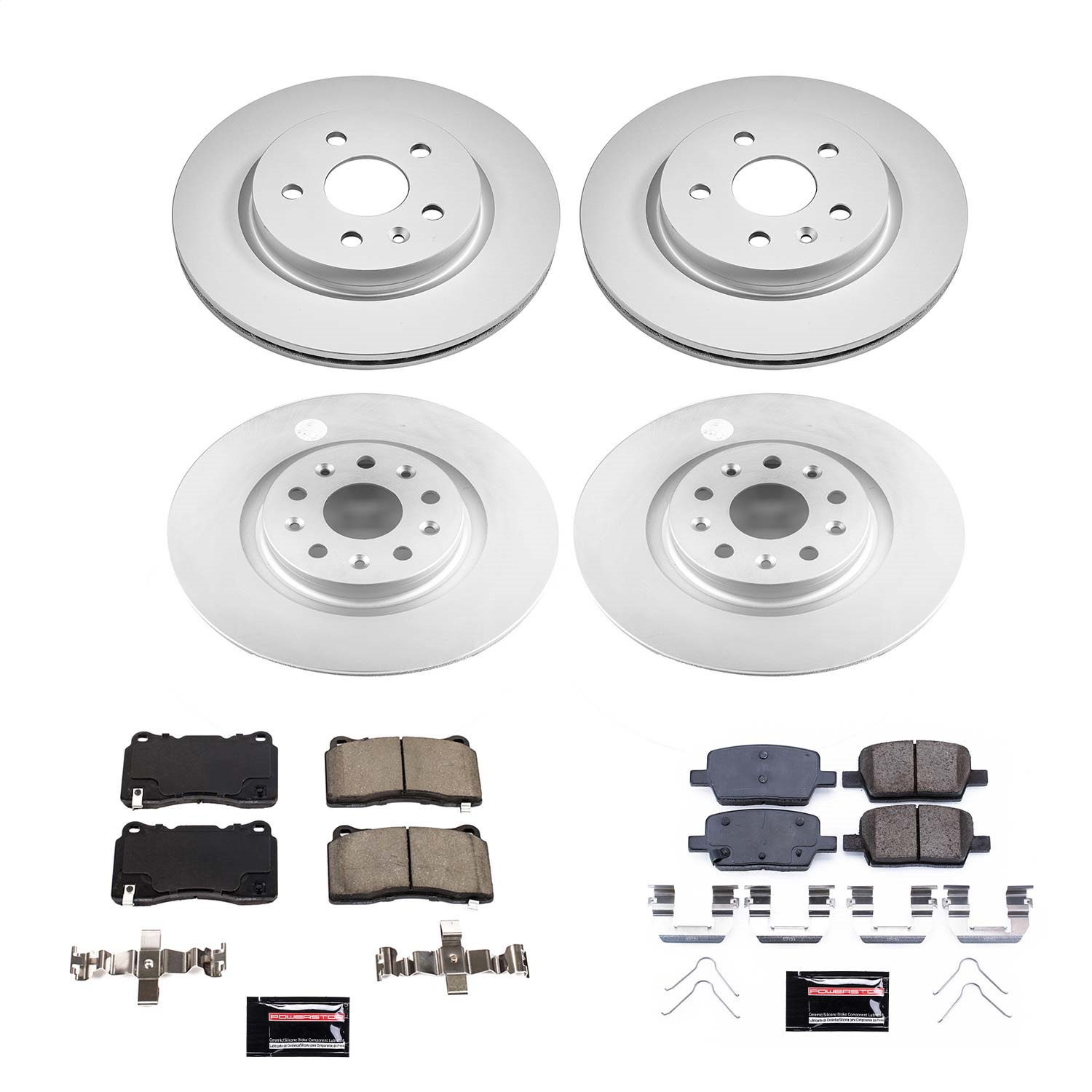 Power Stop - CRK7816 - Front and Rear - Disc Brake Pad and Rotor Kit