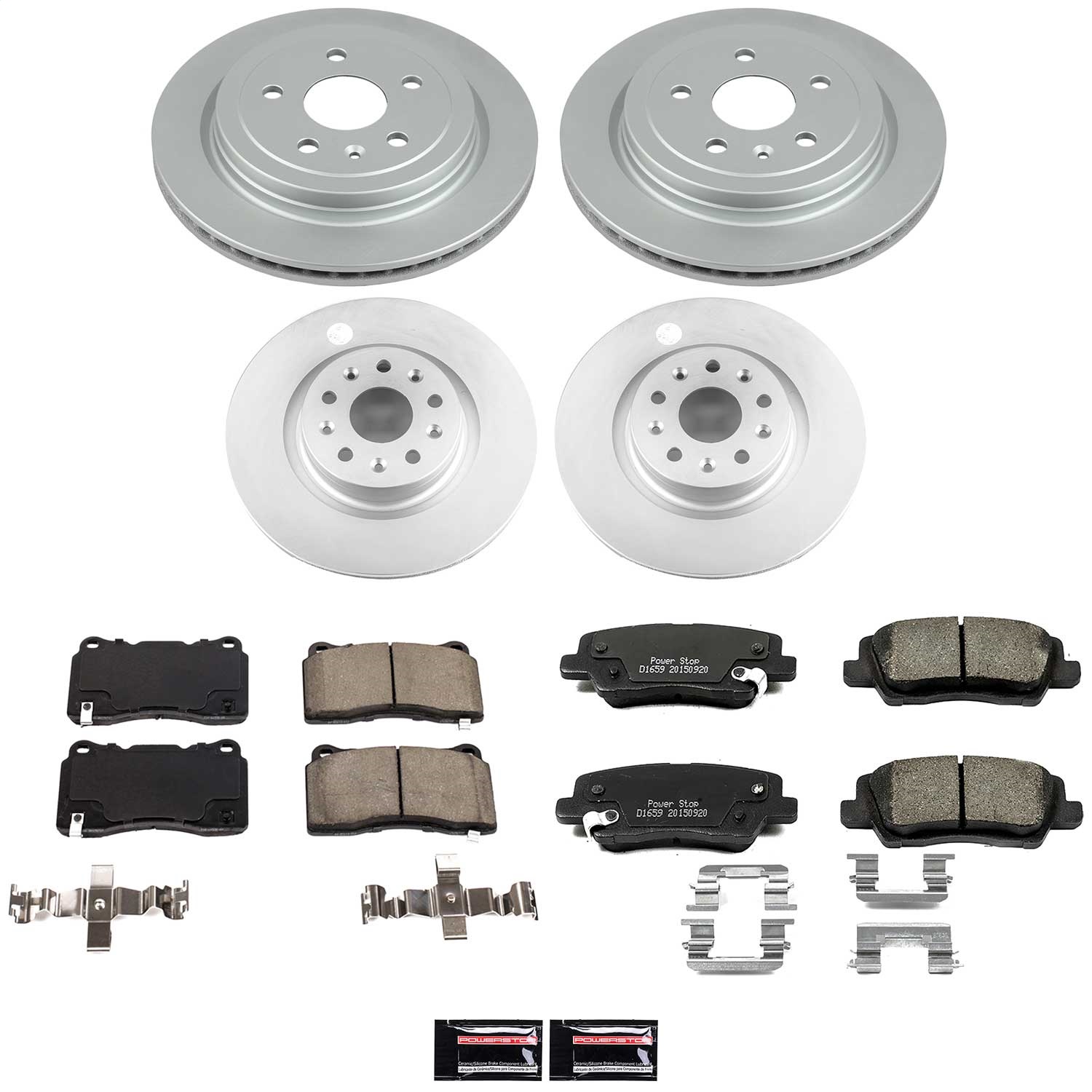Power Stop - CRK7817 - Front and Rear - Disc Brake Pad and Rotor Kit