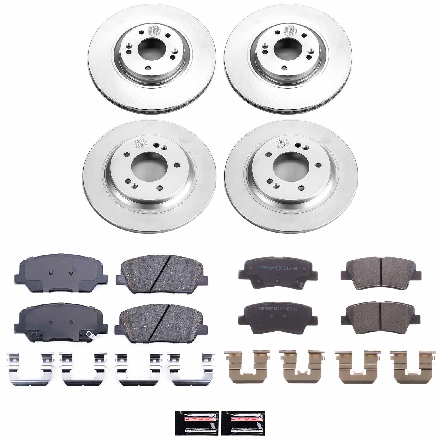 Power Stop - CRK7824 - Front and Rear - Disc Brake Pad and Rotor Kit