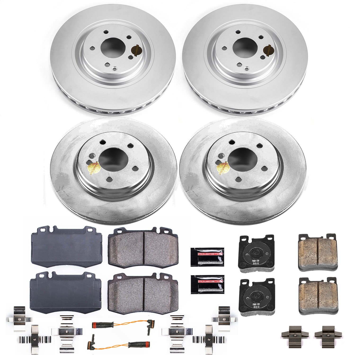 Power Stop - CRK7828 - Front and Rear - Disc Brake Pad and Rotor Kit