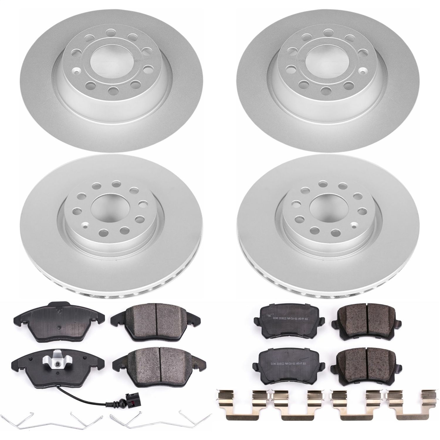 Power Stop - CRK7836 - Front and Rear - Disc Brake Pad and Rotor Kit