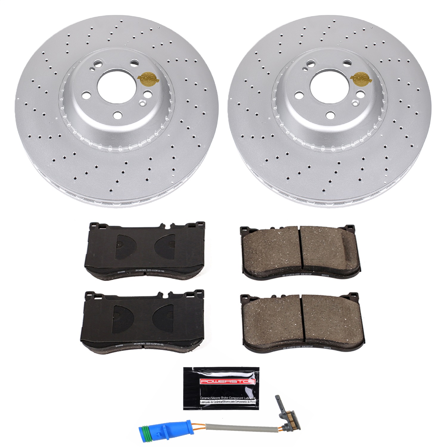 Power Stop - CRK7852 - Front - Disc Brake Pad and Rotor Kit