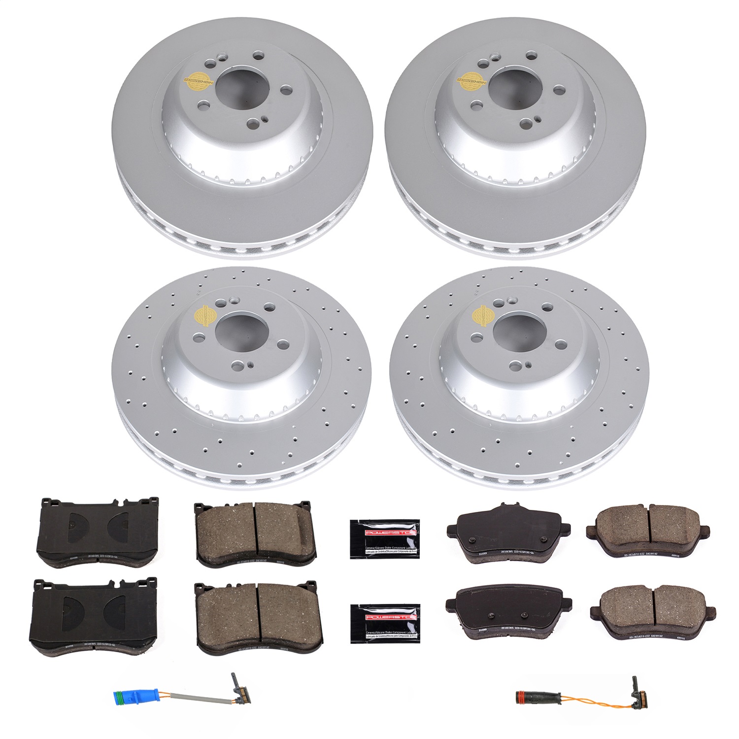 Power Stop - CRK7853 - Front and Rear - Disc Brake Pad and Rotor Kit