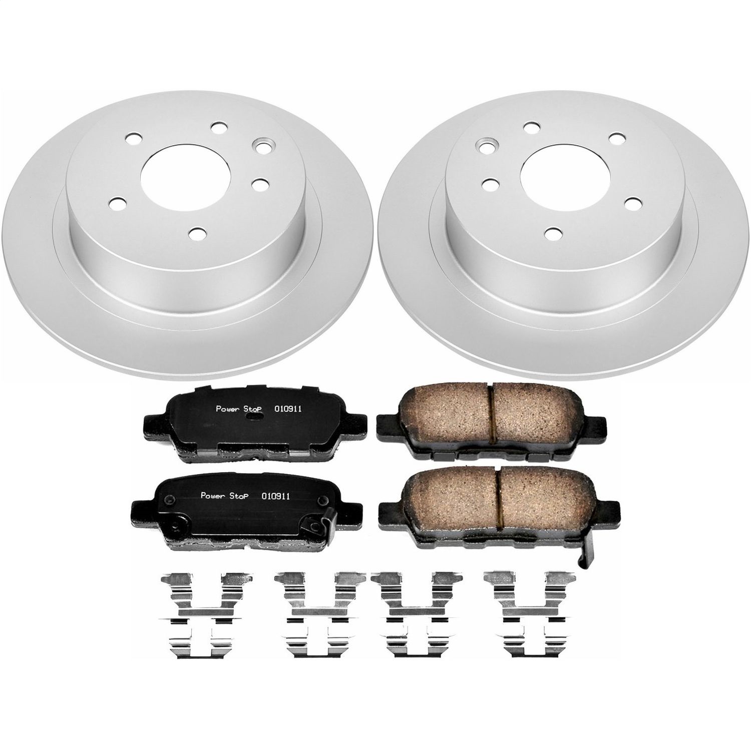 Power Stop - CRK7864 - Rear - Disc Brake Pad and Rotor Kit