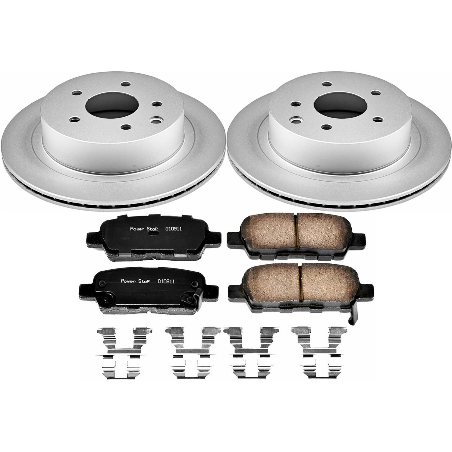 Power Stop - CRK7881 - Rear - Disc Brake Pad and Rotor Kit