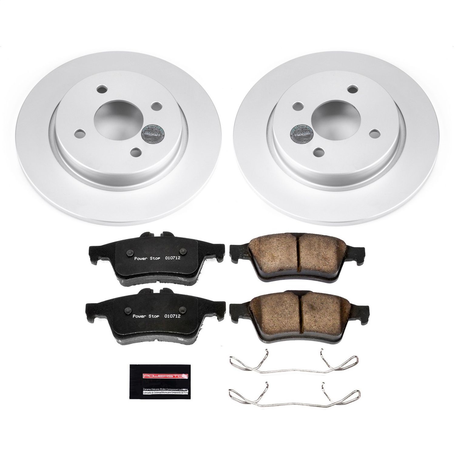 Power Stop - CRK7898 - Rear - Disc Brake Pad and Rotor Kit