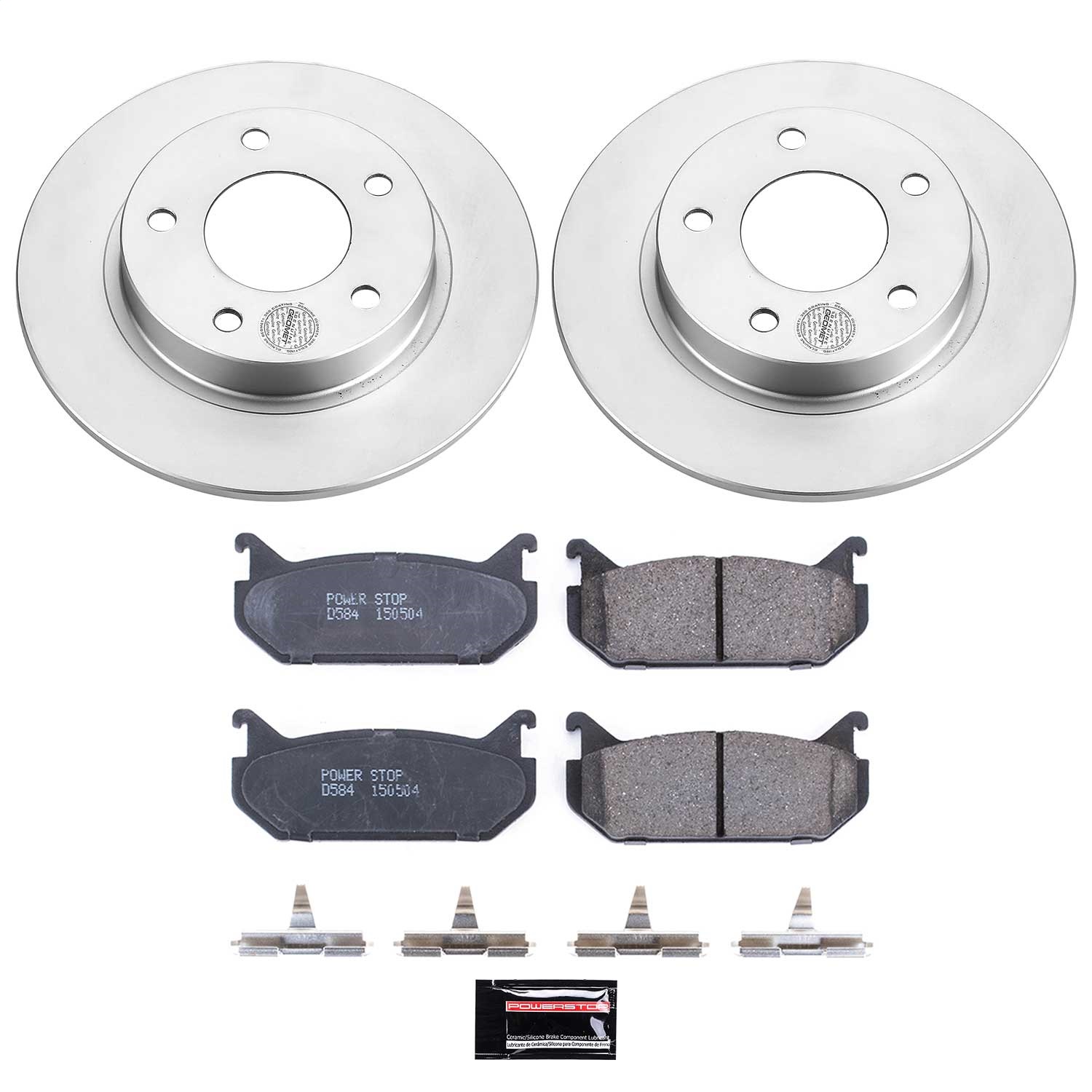Power Stop - CRK790 - Rear - Disc Brake Pad and Rotor Kit