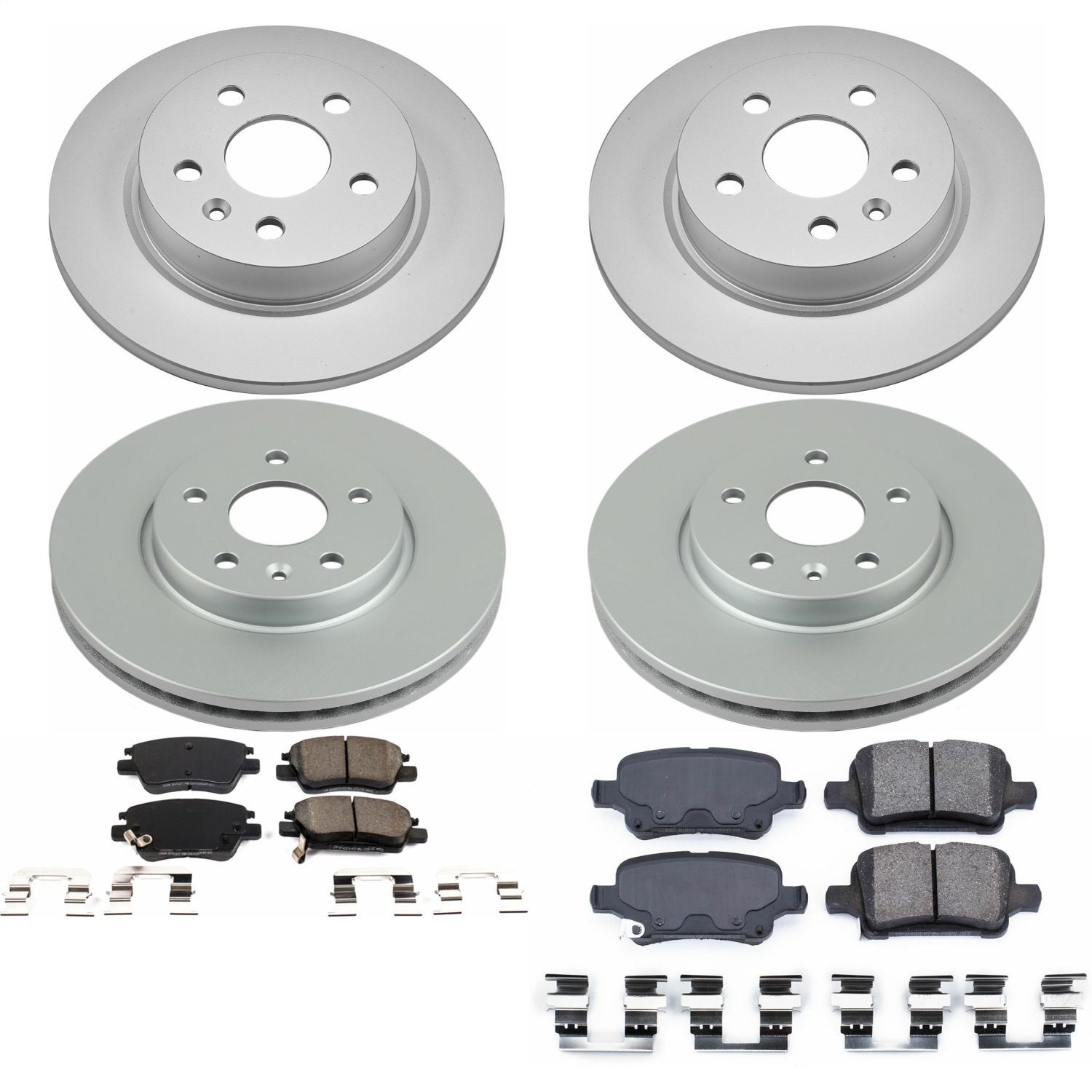 Power Stop - CRK7907 - Front and Rear - Disc Brake Pad and Rotor Kit