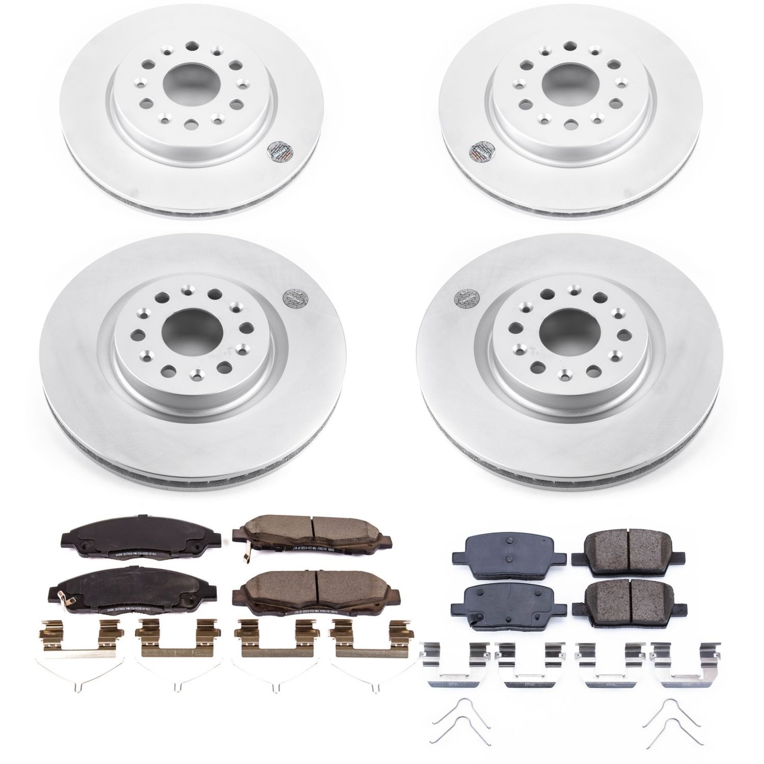Power Stop - CRK7909 - Front and Rear - Disc Brake Pad and Rotor Kit