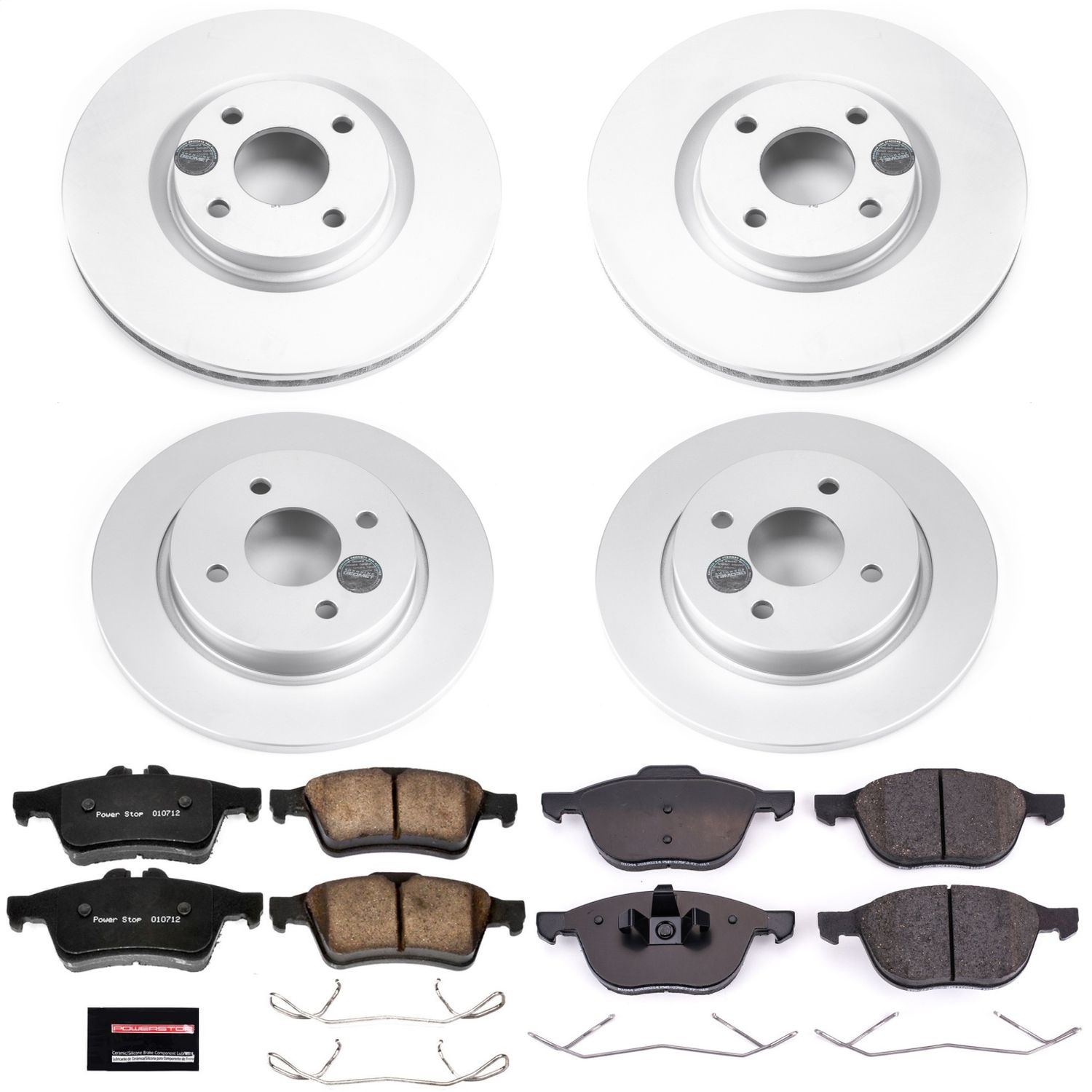 Power Stop - CRK7911 - Front and Rear - Disc Brake Pad and Rotor Kit