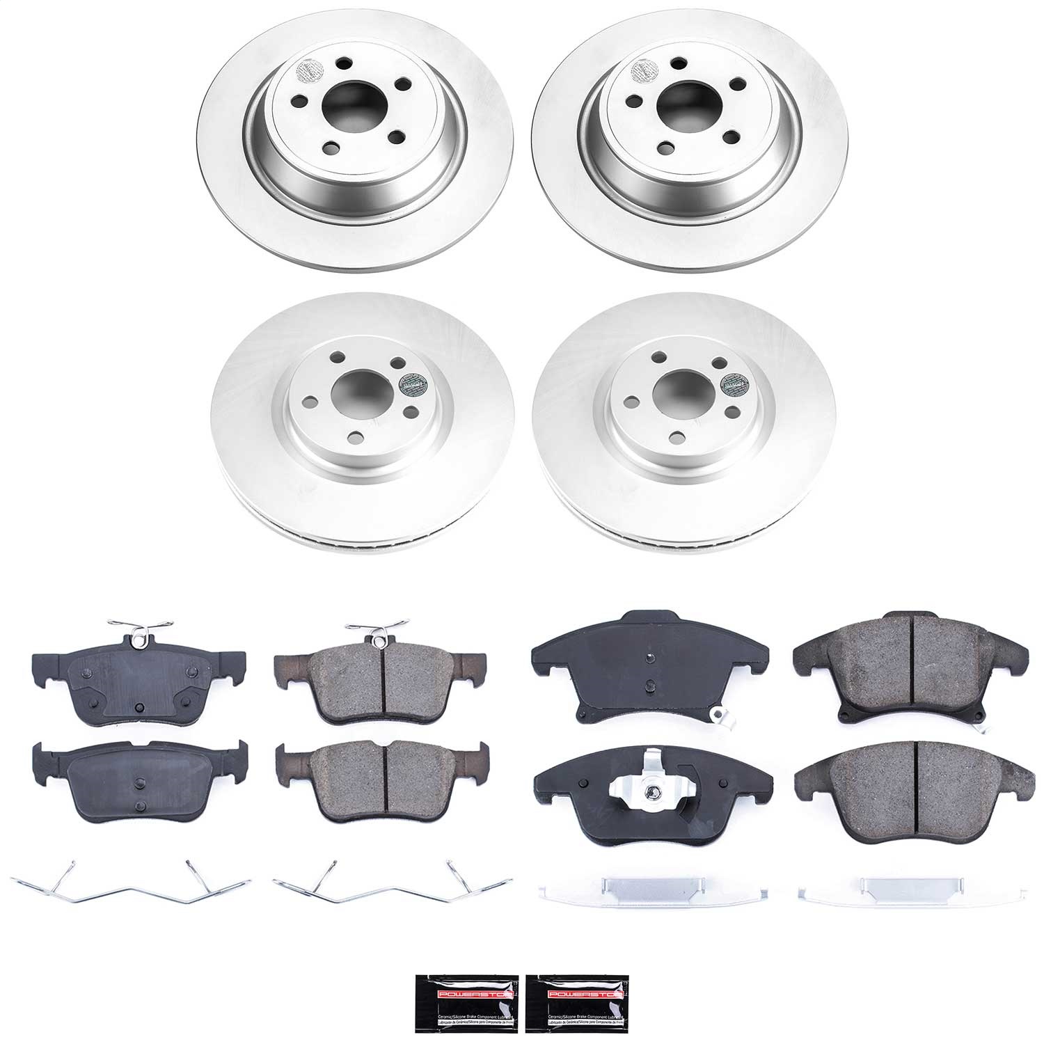 Power Stop - CRK7912 - Front and Rear - Disc Brake Pad and Rotor Kit