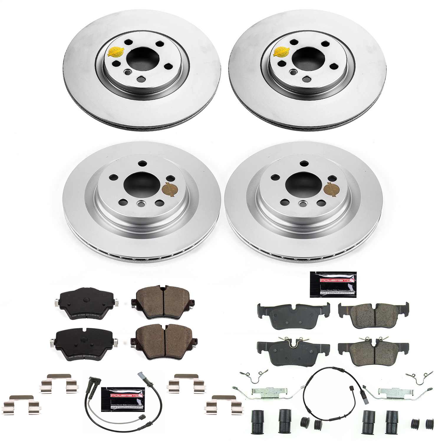 Power Stop - CRK7916 - Front and Rear - Disc Brake Pad and Rotor Kit