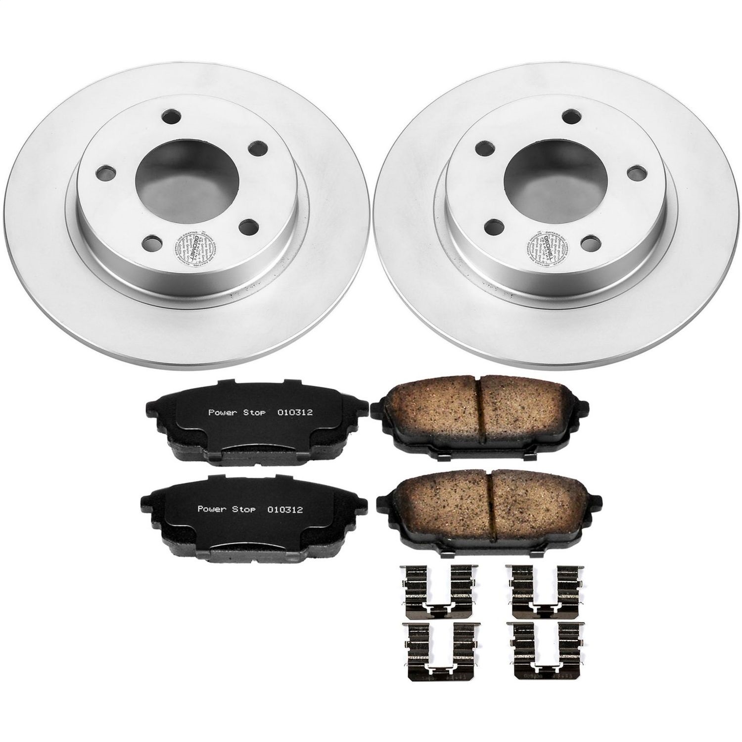 Power Stop - CRK792 - Rear - Disc Brake Pad and Rotor Kit