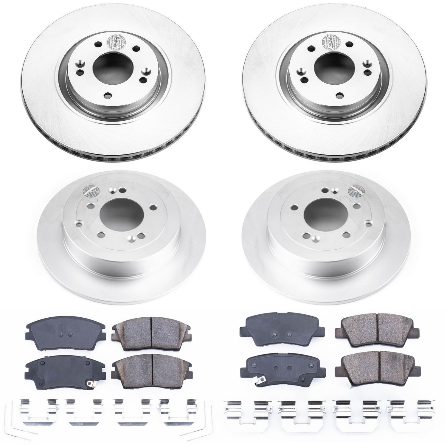 Power Stop - CRK7920 - Front and Rear - Disc Brake Pad and Rotor Kit