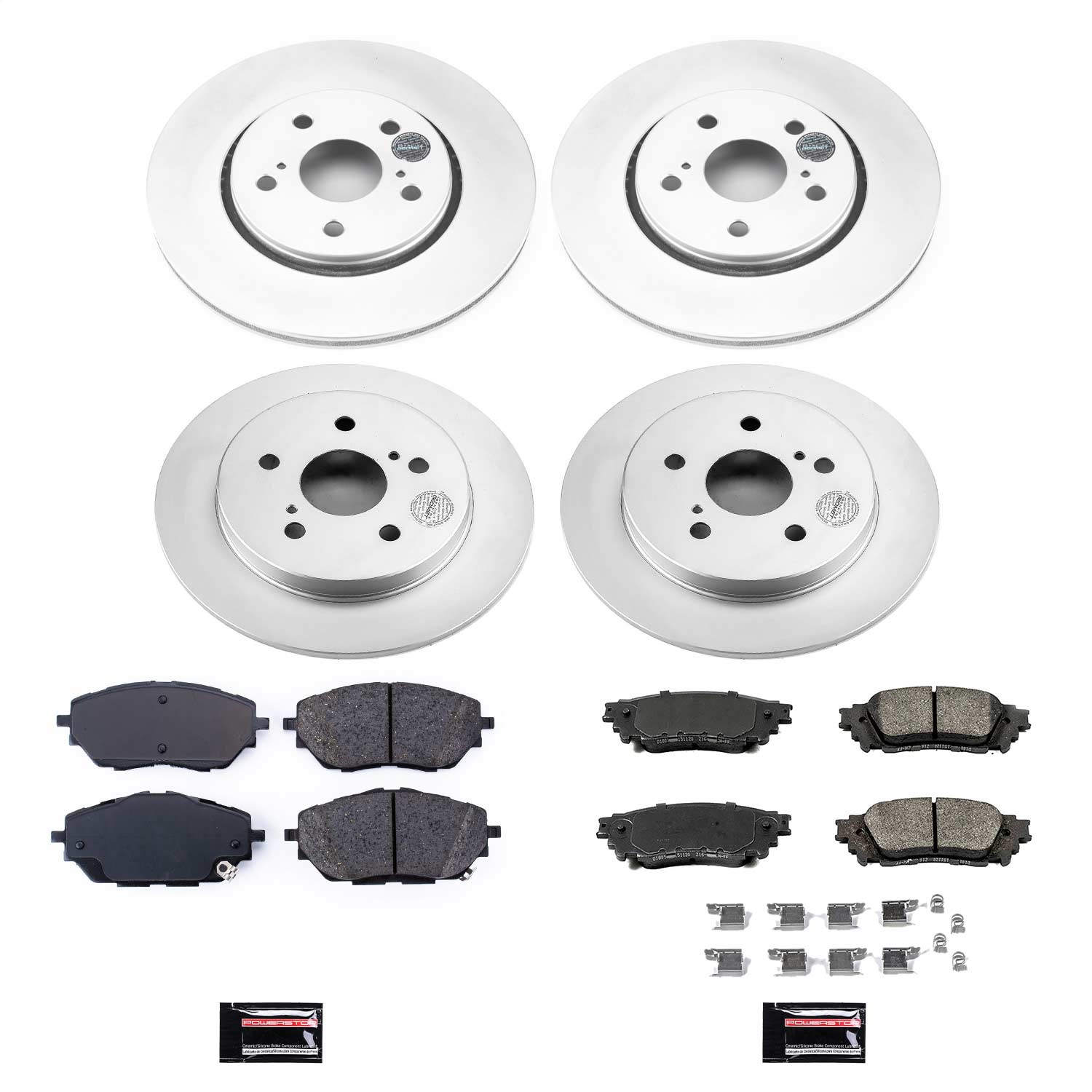 Power Stop - CRK7925 - Front and Rear - Disc Brake Pad and Rotor Kit