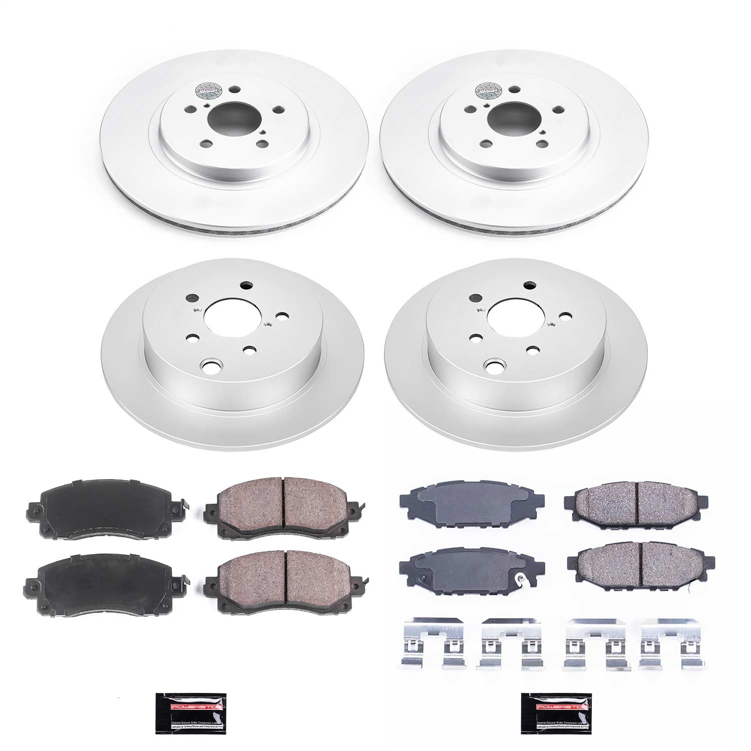 Power Stop - CRK7927 - Front and Rear - Disc Brake Pad and Rotor Kit