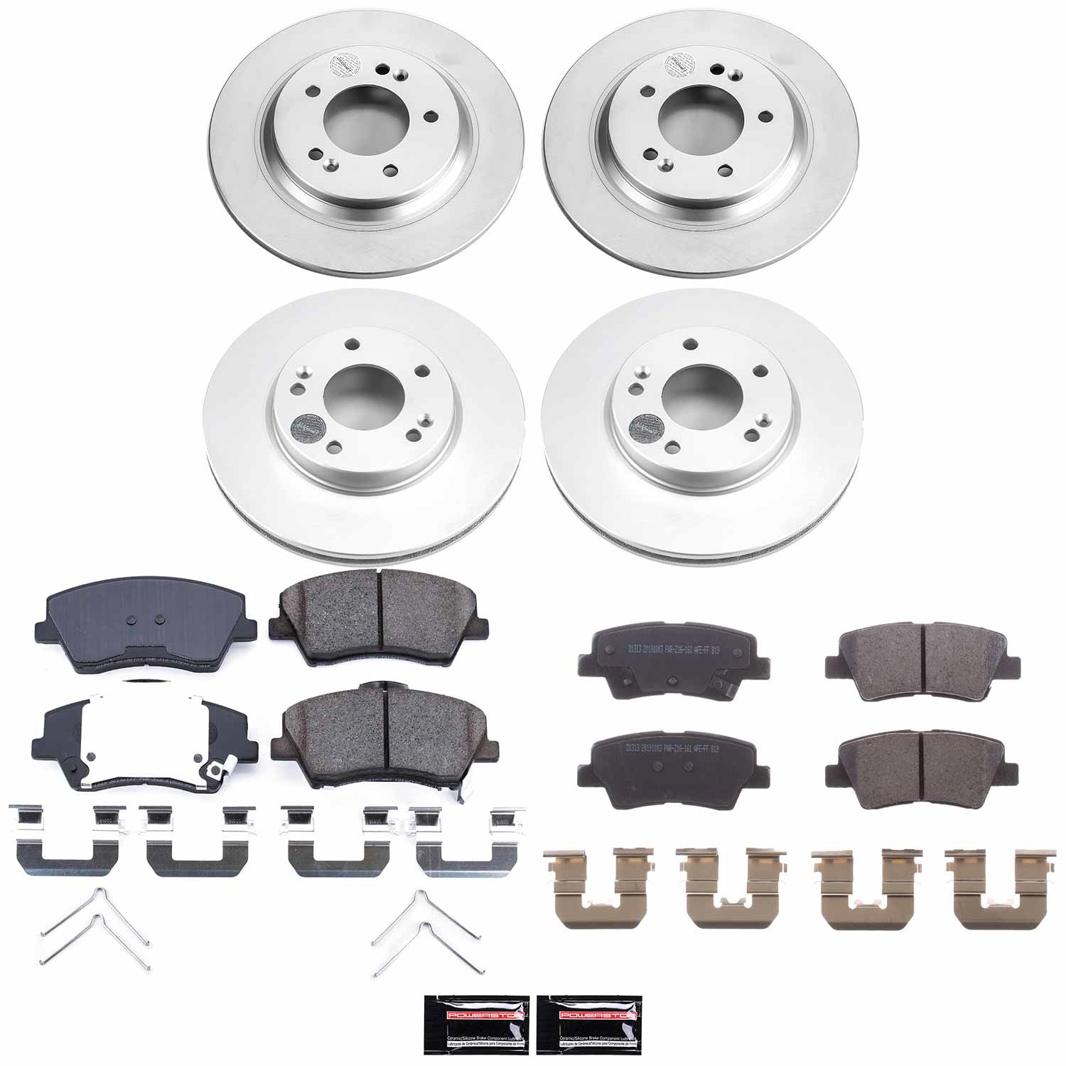 Power Stop - CRK7928 - Front and Rear - Disc Brake Pad and Rotor Kit