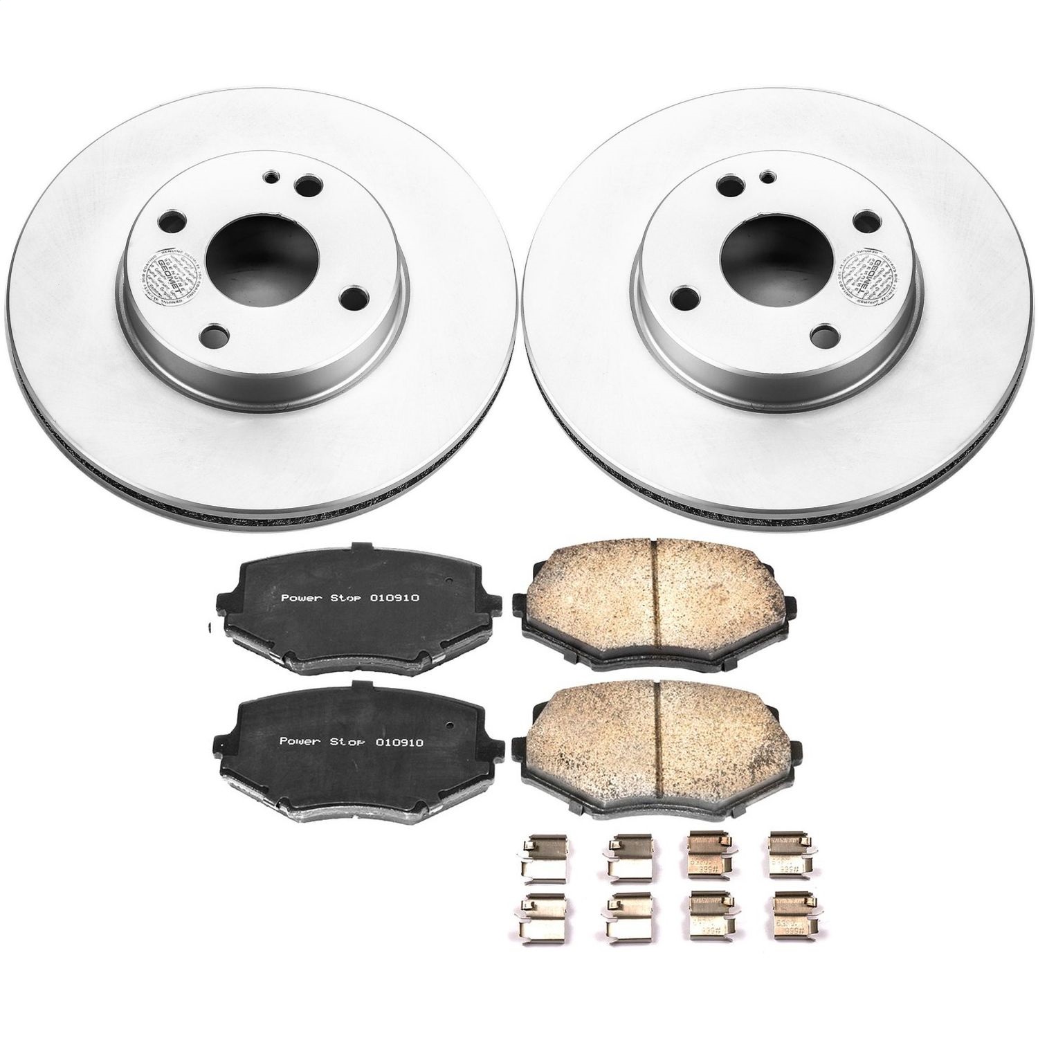 Power Stop - CRK793 - Front - Disc Brake Pad and Rotor Kit
