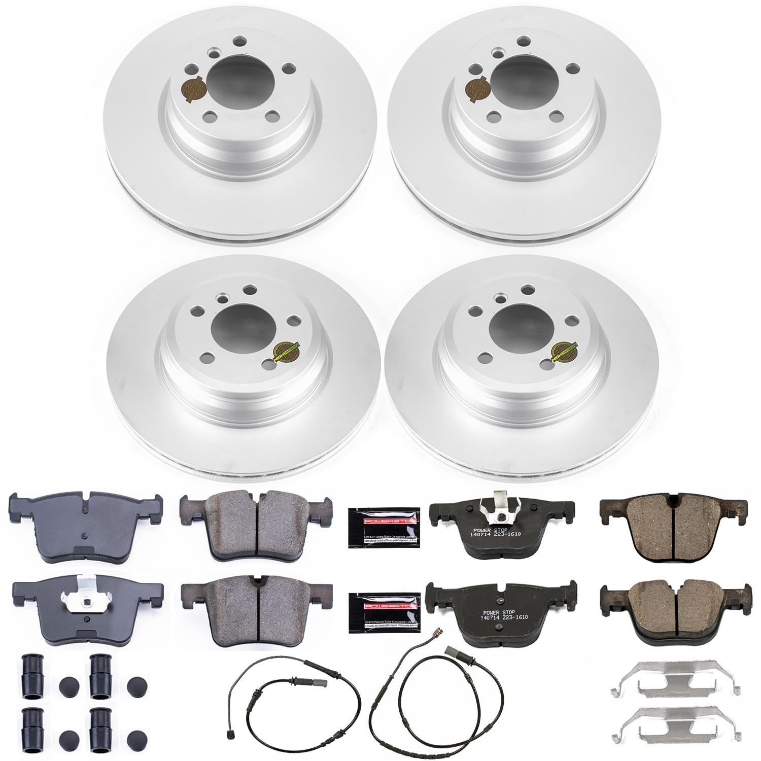 Power Stop - CRK7936 - Front and Rear - Disc Brake Pad and Rotor Kit