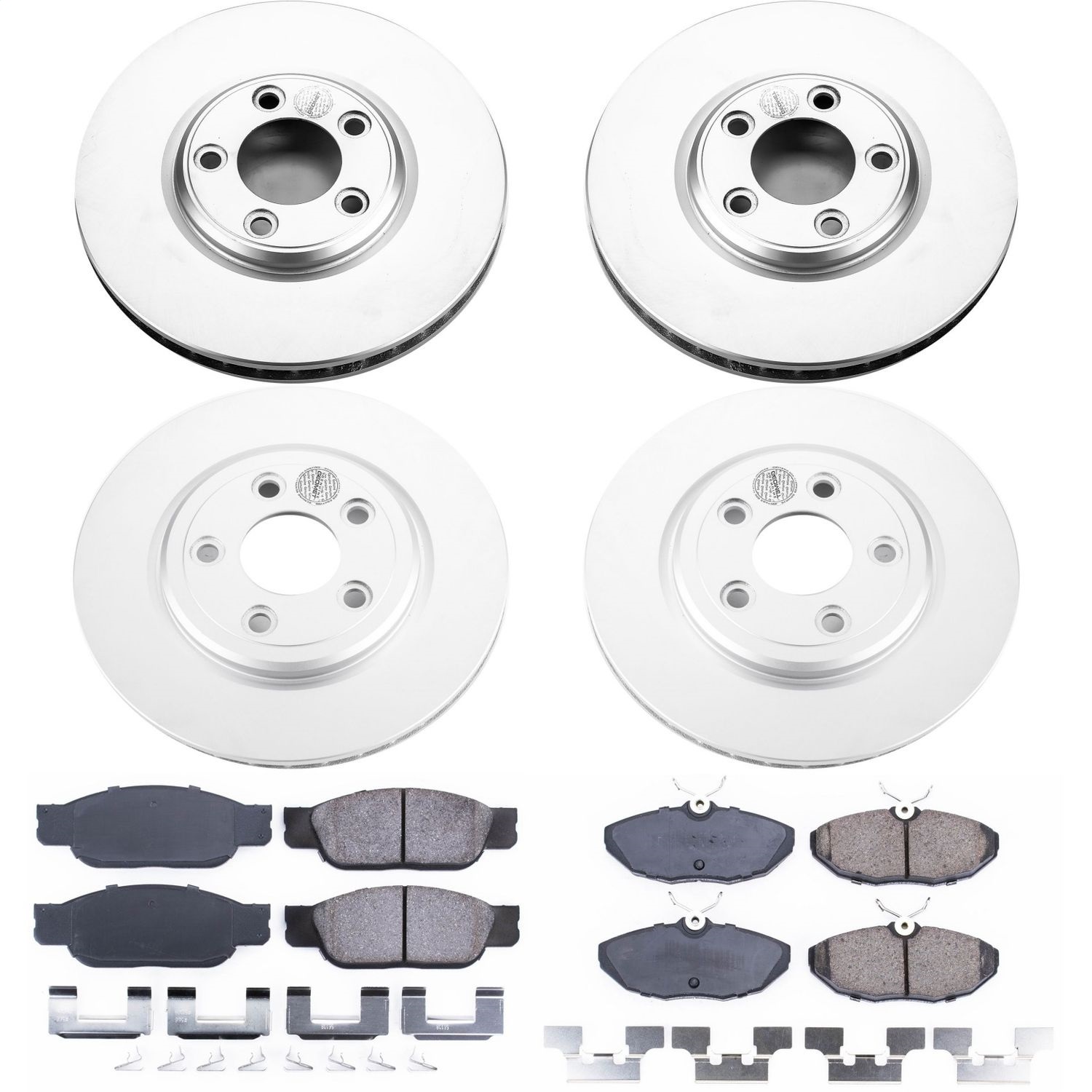 Power Stop - CRK7937 - Front and Rear - Disc Brake Pad and Rotor Kit