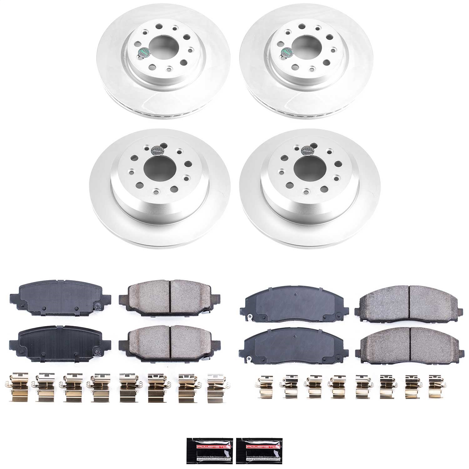 Power Stop - CRK7939 - Front and Rear - Disc Brake Pad and Rotor Kit