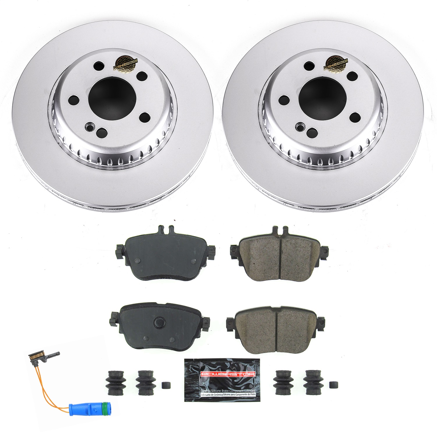 Power Stop - CRK7968 - Rear - Disc Brake Pad and Rotor Kit