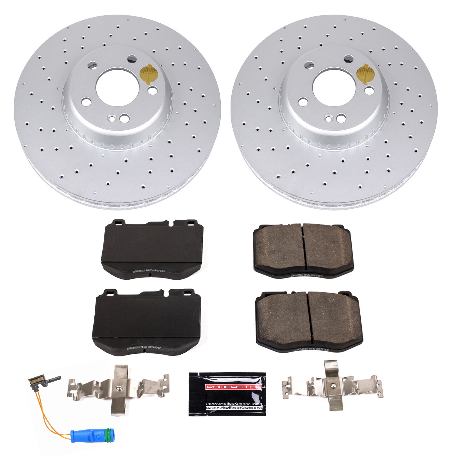 Power Stop - CRK7969 - Front - Disc Brake Pad and Rotor Kit