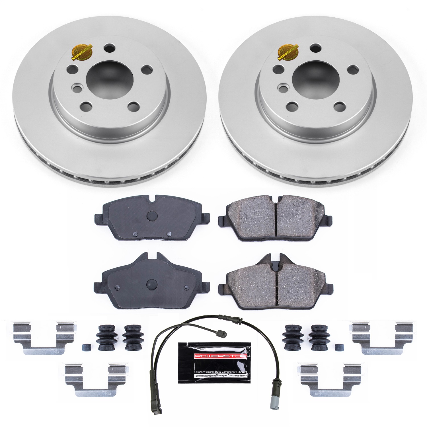 Power Stop - CRK7977 - Front - Disc Brake Pad and Rotor Kit