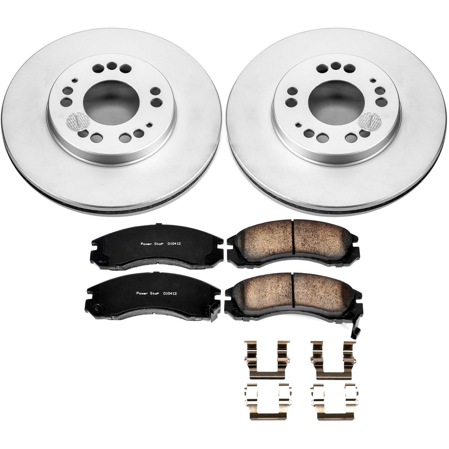Power Stop - CRK798 - Front - Disc Brake Pad and Rotor Kit