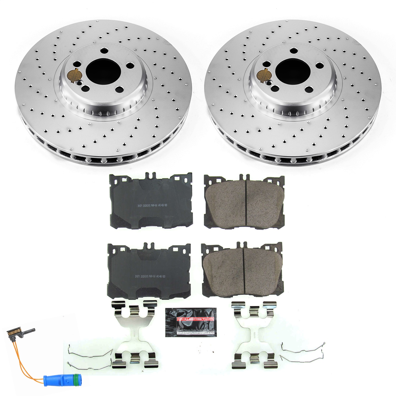 Power Stop - CRK7986 - Front - Disc Brake Pad and Rotor Kit