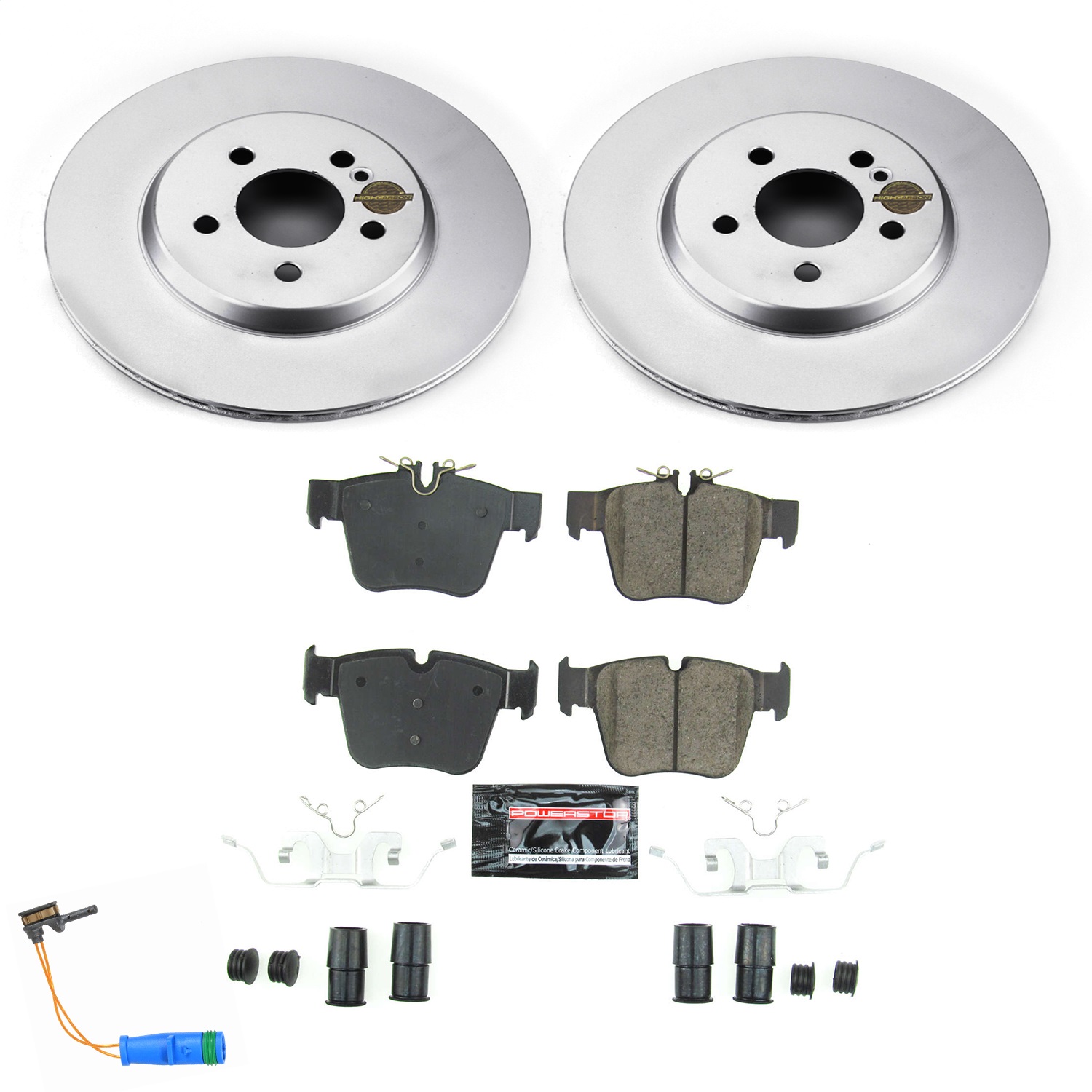 Power Stop - CRK7990 - Rear - Disc Brake Pad and Rotor Kit