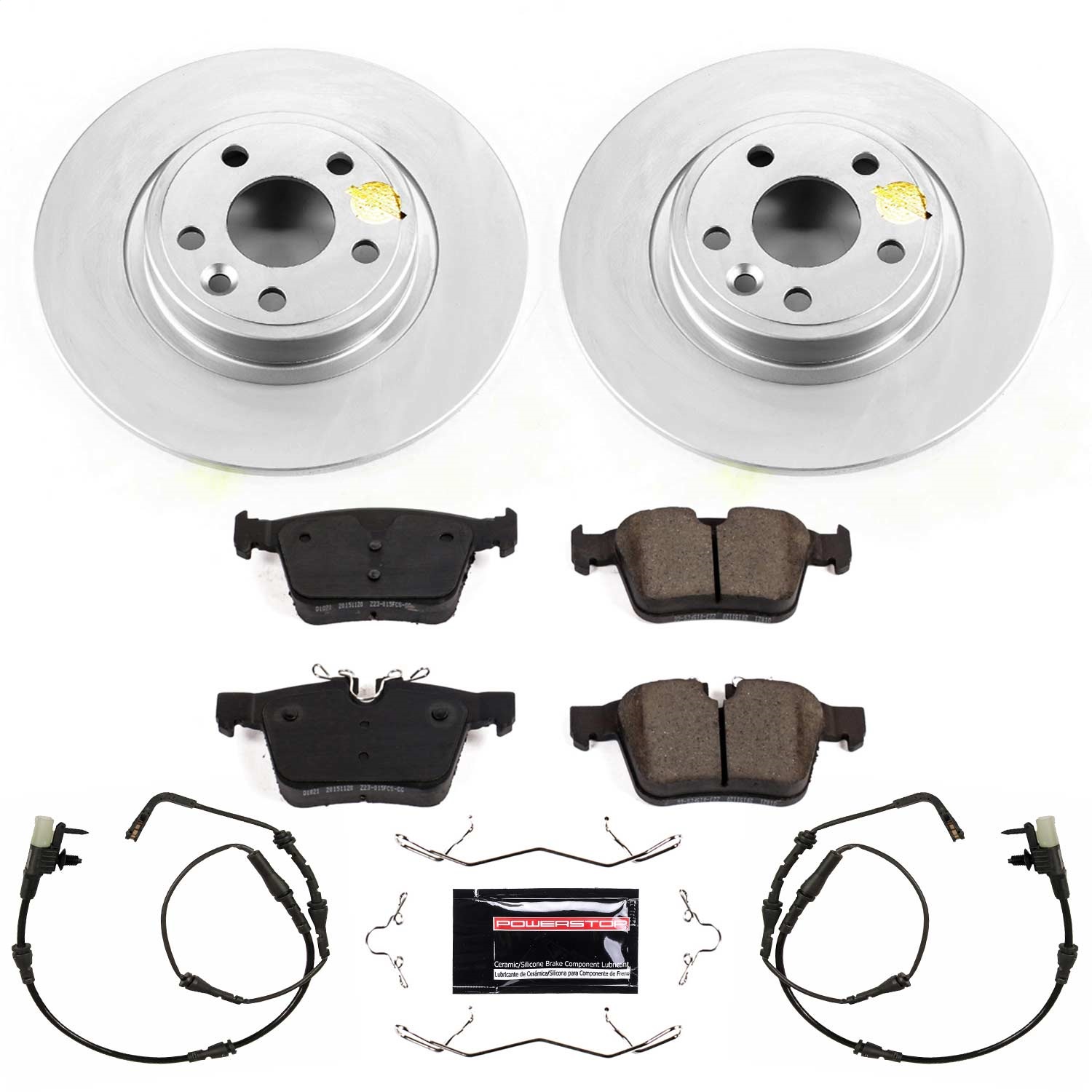 Power Stop - CRK7995 - Rear - Disc Brake Pad and Rotor Kit