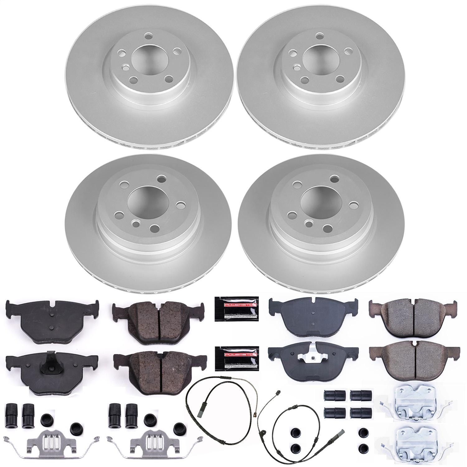 Power Stop - CRK7996 - Front and Rear - Disc Brake Pad and Rotor Kit
