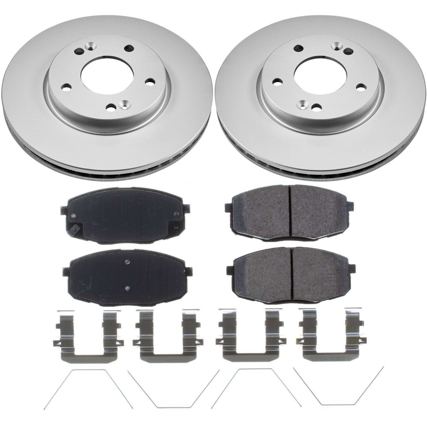 Power Stop - CRK8007 - Front - Disc Brake Pad and Rotor Kit