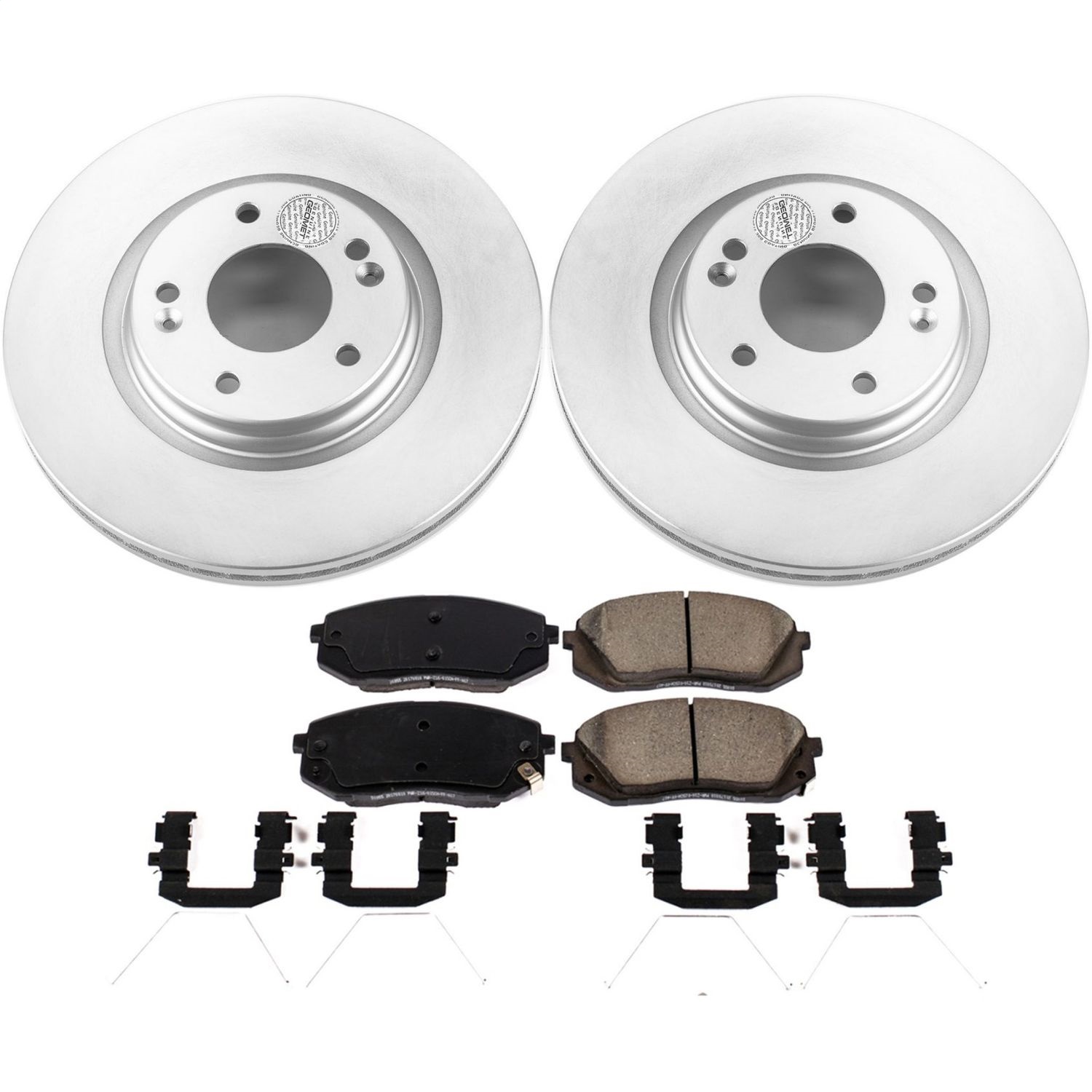 Power Stop - CRK8011 - Front - Disc Brake Pad and Rotor Kit