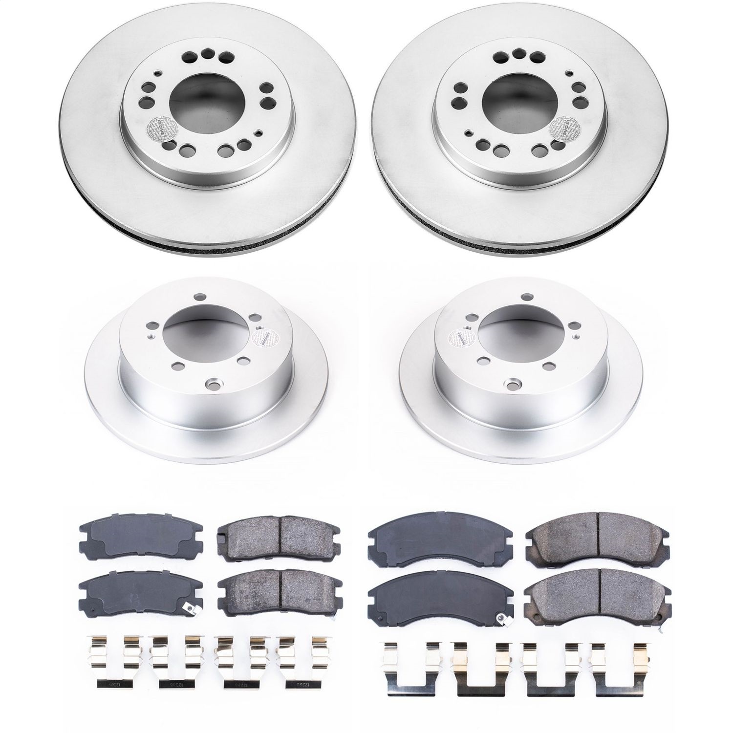 Power Stop - CRK802 - Front and Rear - Disc Brake Pad and Rotor Kit